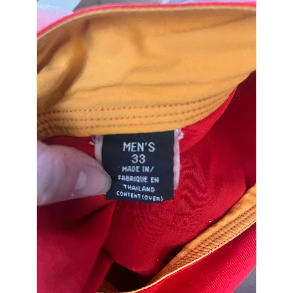 Patagonia Mens 33 Paddler Board‎ Shorts Vintage Lace Up Swim Trunks Red